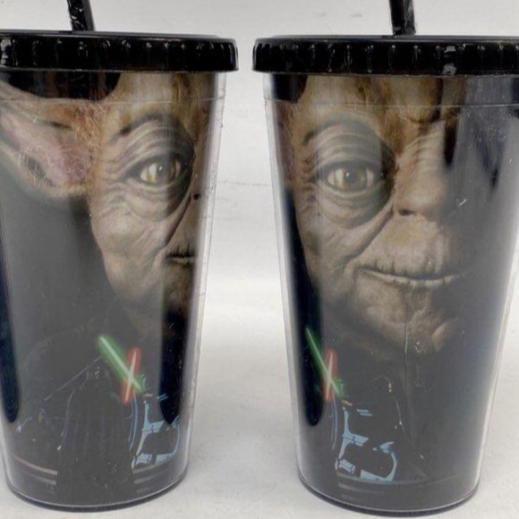 Lot of Assorted Starbucks Green & Black May The Force With Tumbler w/ Straw - Picture 1 of 6